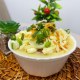 carne em cubos com molho cheddar